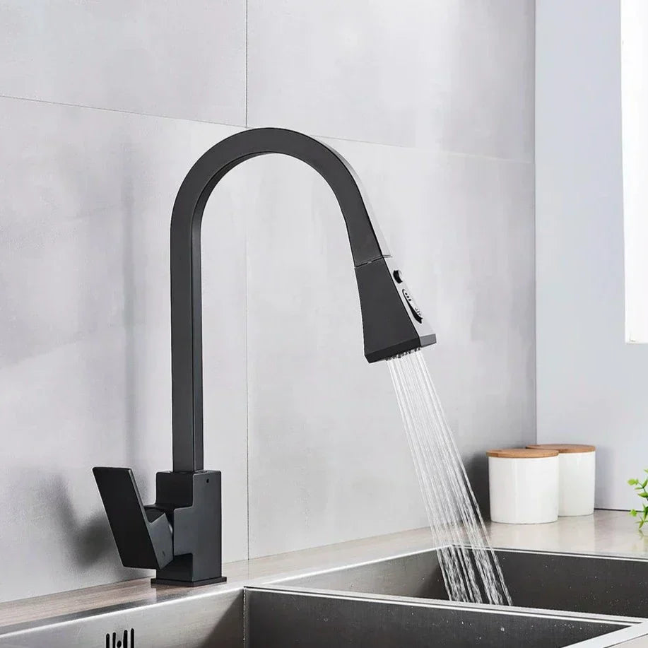Modern Pull-Out Kitchen Tap – Stylish & Flexible Stainless Steel Mixer Faucet