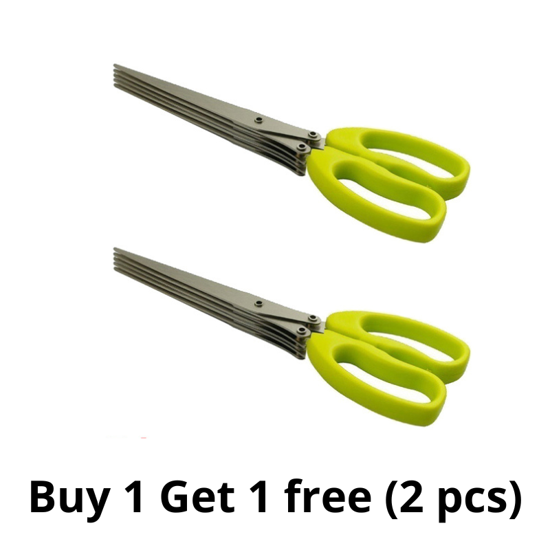 Oraliu 5 Blade Kitchen Salad Scissors (Buy 1 Get 1 Free)