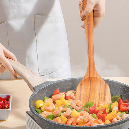 Elegant Eco-Friendly Teak Utensil Collection for Every Chef - Non-Scratch & Easy to Clean