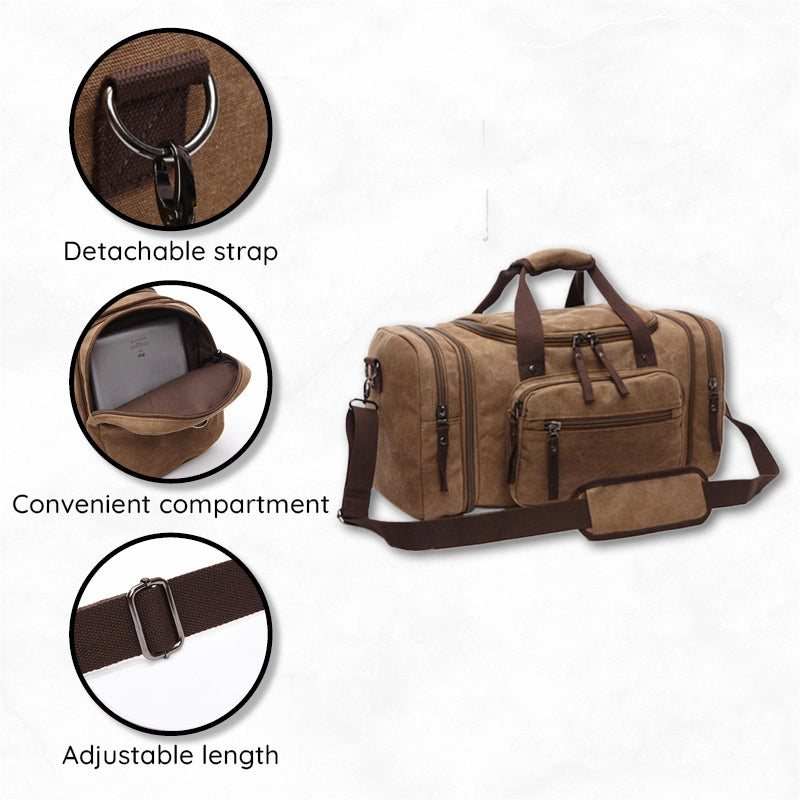 Large Capacity Canvas Travel Bag