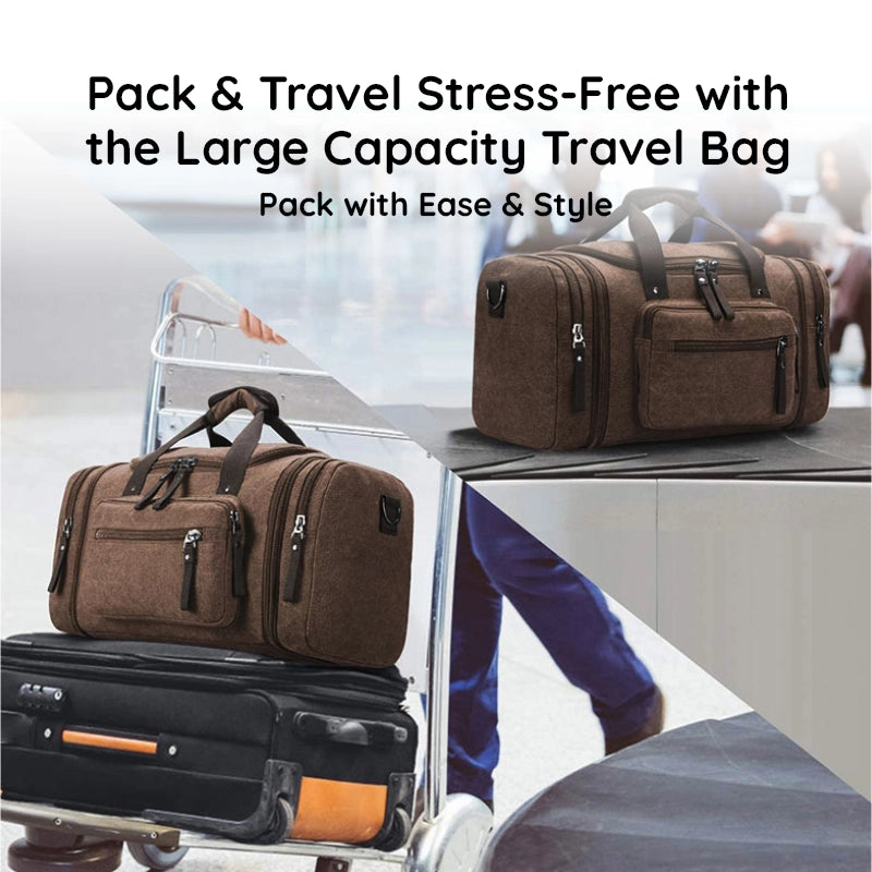 Large Capacity Canvas Travel Bag