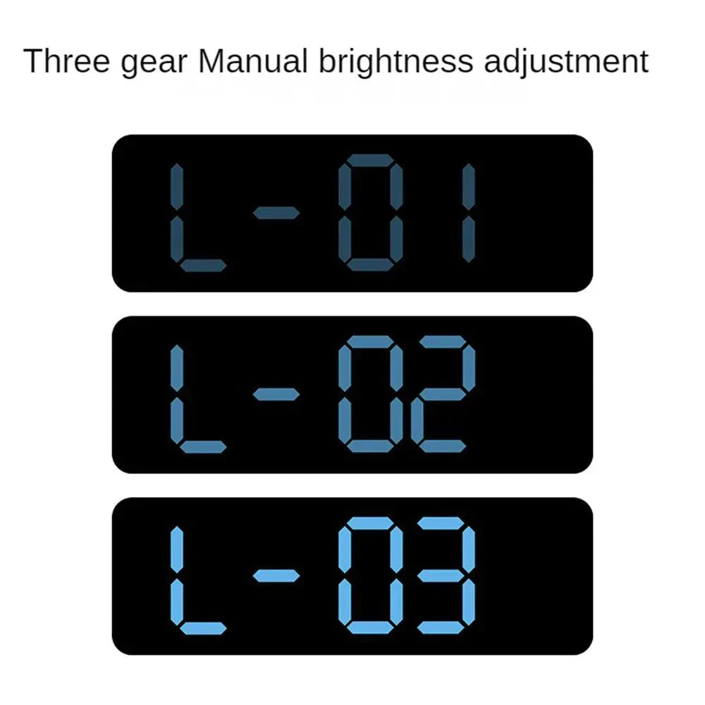 Large Digital Clock – Multifunctional LED Display with Temperature & Alarm