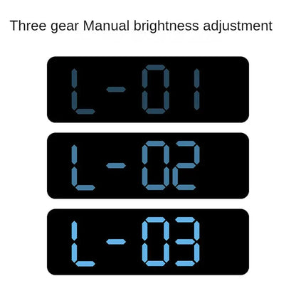 Large Digital Clock – Multifunctional LED Display with Temperature & Alarm