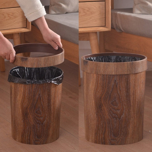 LignoBin – Scandinavian Style Wooden-Effect Waste Bin (8L)