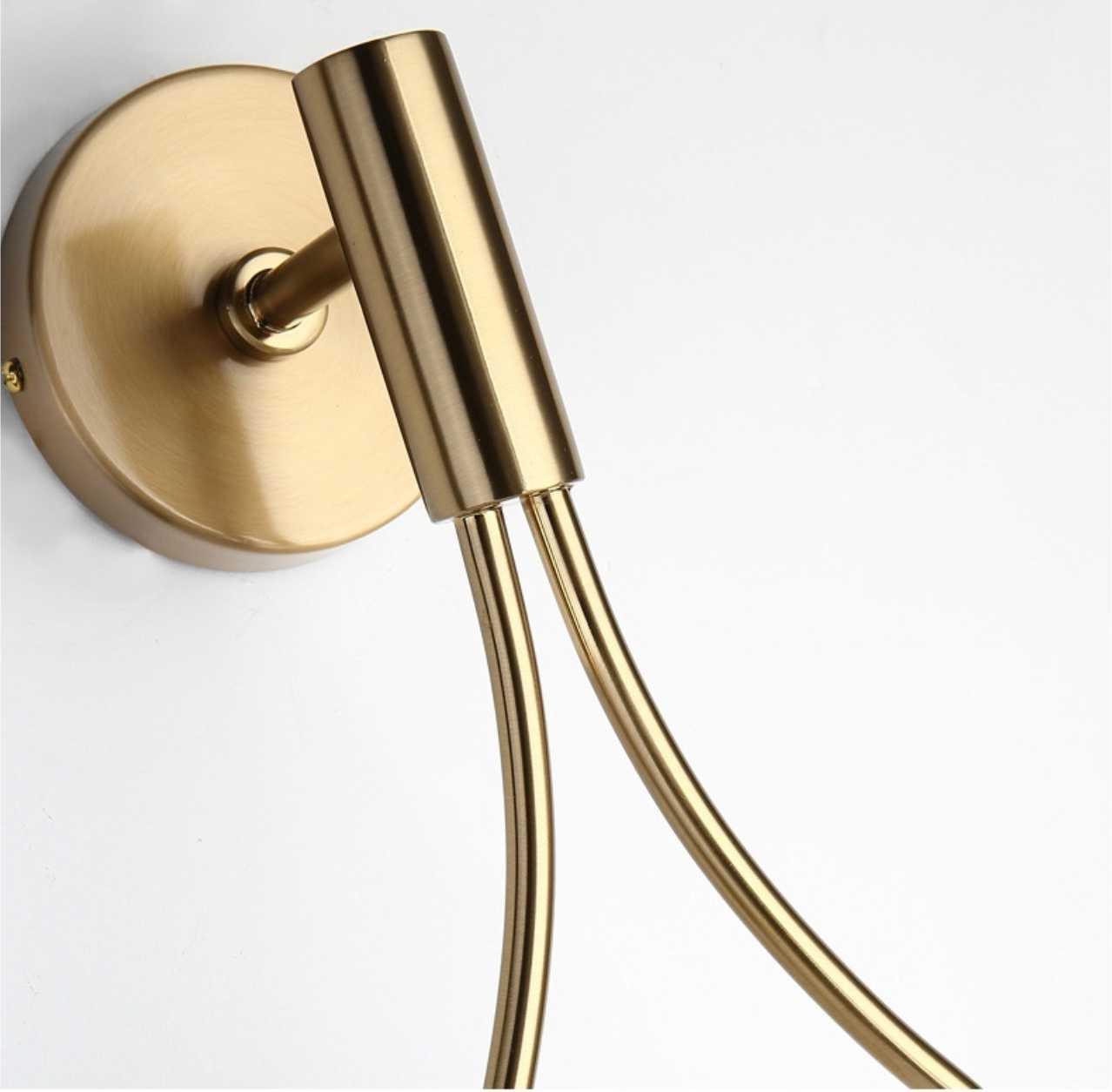 LumaNord Minimalist Nordic LED Wall Light – Modern Industrial Design in Black or Gold
