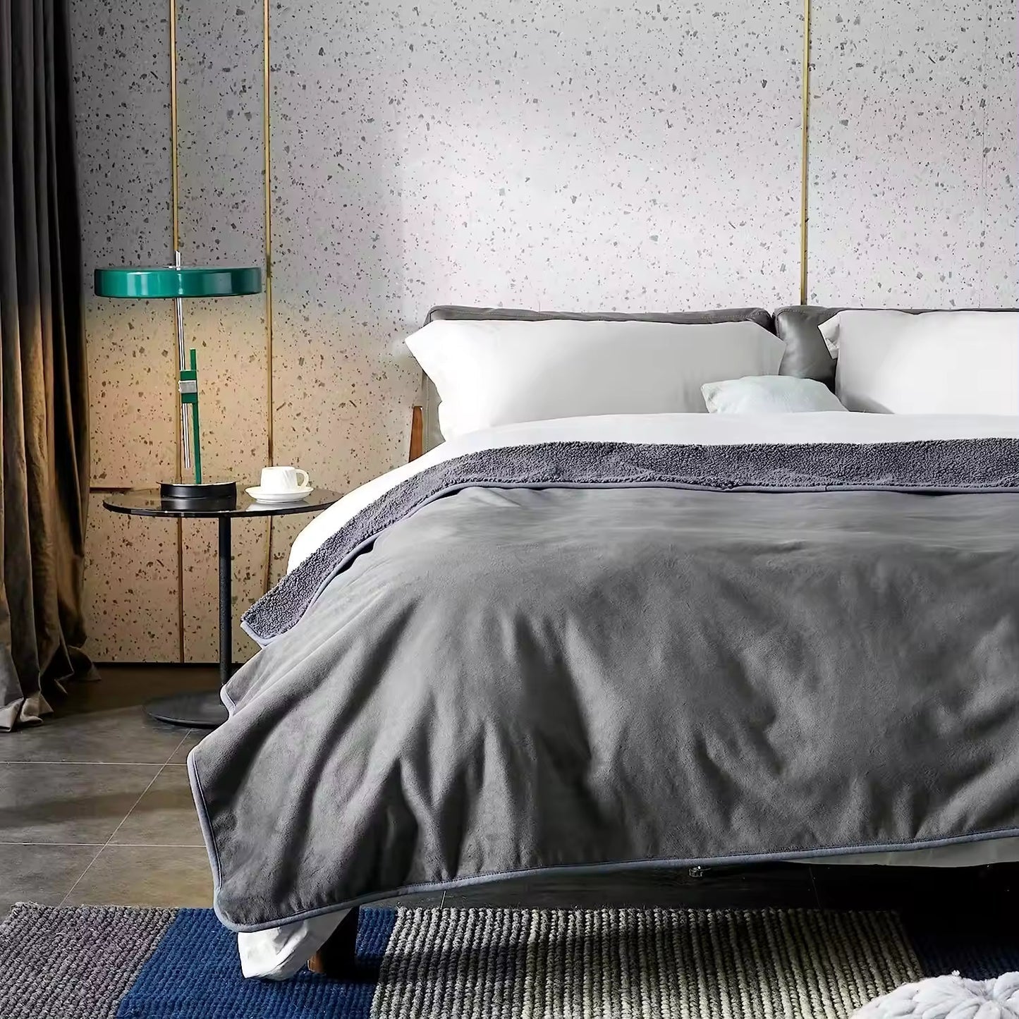 LoveGuard – Waterproof Couples Blanket | Ultra-Soft Sherpa Comfort & Spill-Proof Protection