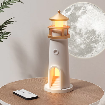 Lunara – LED Table Lamp with Moon Projection & Built-In Bluetooth Speaker