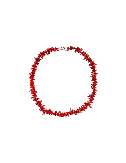 Lunaria – Trendy Women’s Red Coral Necklace