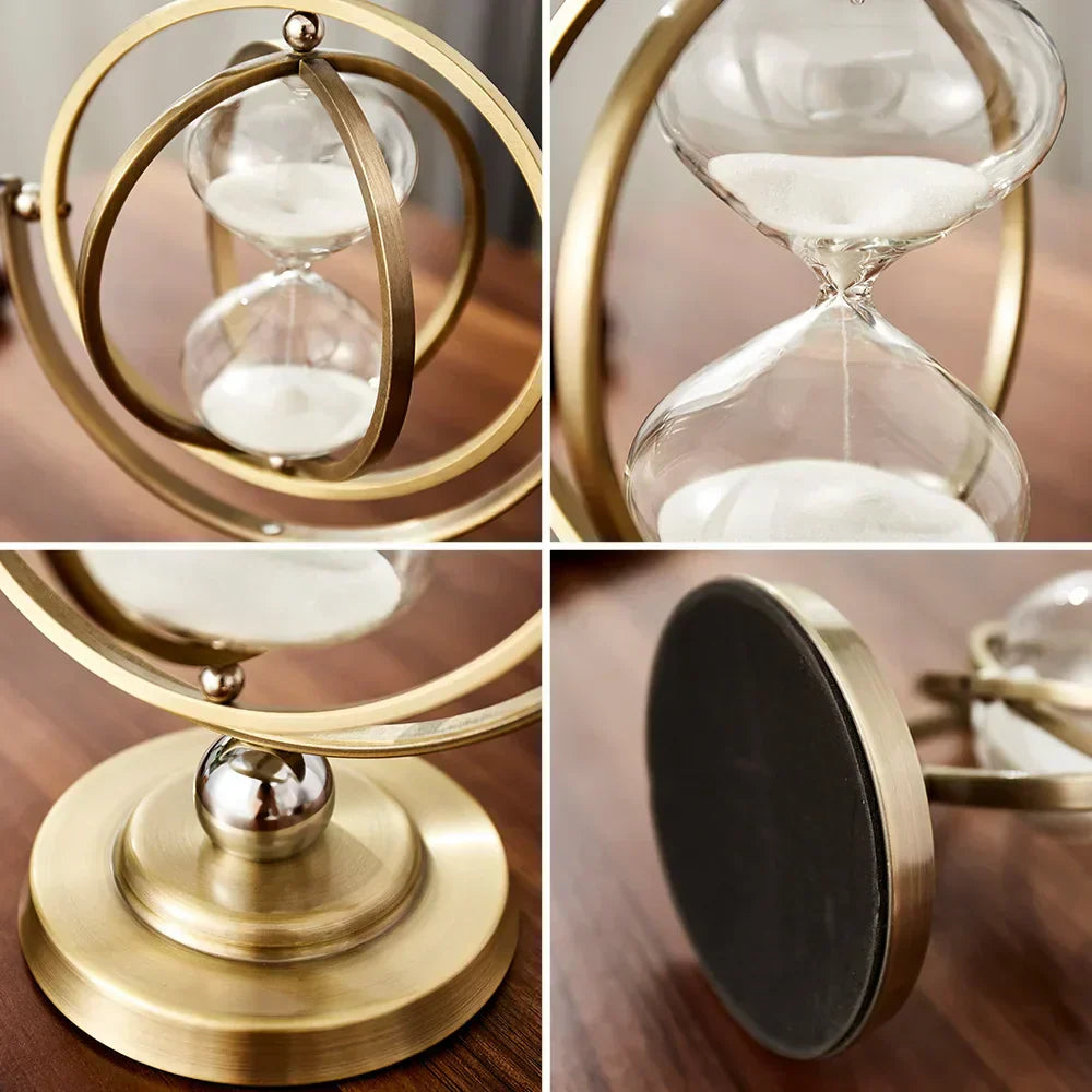 Artivo – Gold Design Hourglass | Luxury Home & Office Sand Timer Decoration