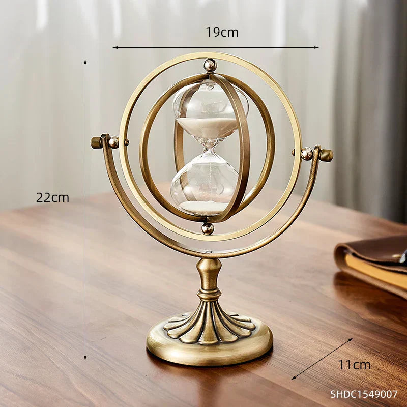 Artivo – Gold Design Hourglass | Luxury Home & Office Sand Timer Decoration