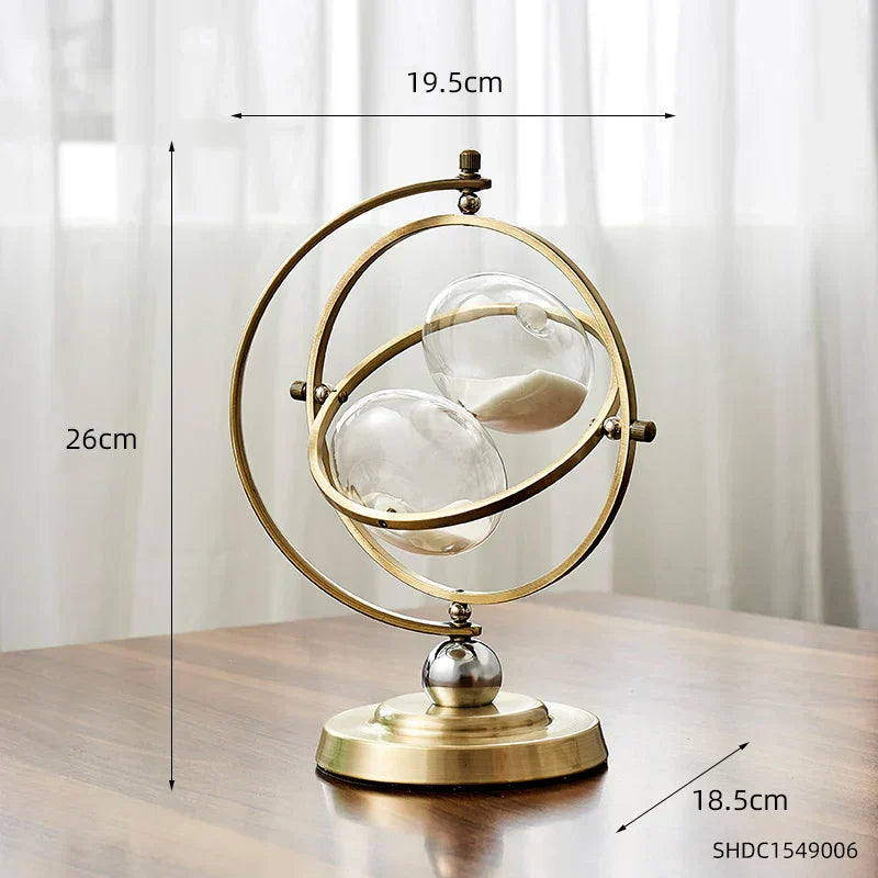 Artivo – Gold Design Hourglass | Luxury Home & Office Sand Timer Decoration