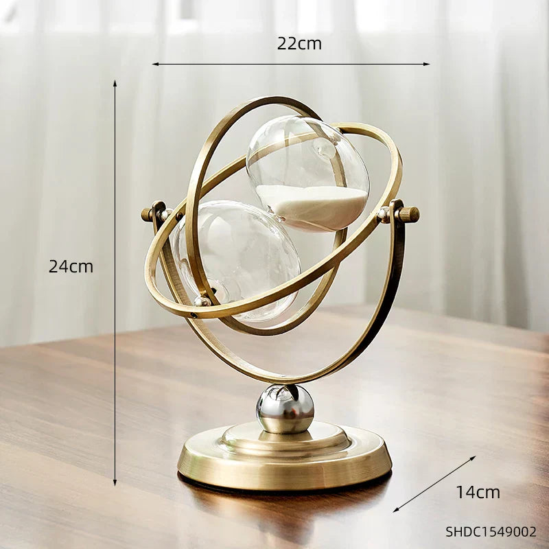 Artivo – Gold Design Hourglass | Luxury Home & Office Sand Timer Decoration