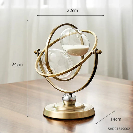 Artivo – Gold Design Hourglass | Luxury Home & Office Sand Timer Decoration