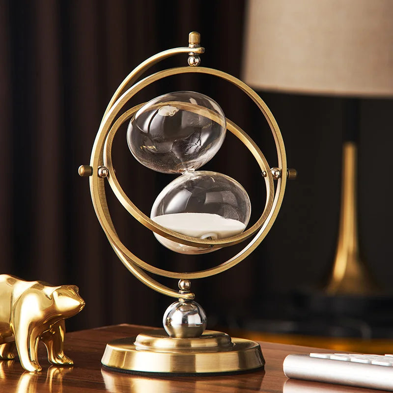 Artivo – Gold Design Hourglass | Luxury Home & Office Sand Timer Decoration