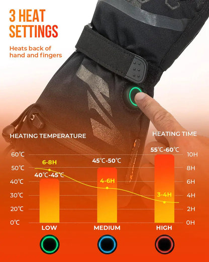 Thermal Heated Gloves | Waterproof Rechargeable Winter Gloves