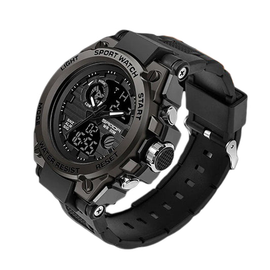 TitanGuard Military Men's Watch – Rugged Multifunctional Analog & Digital Timepiece