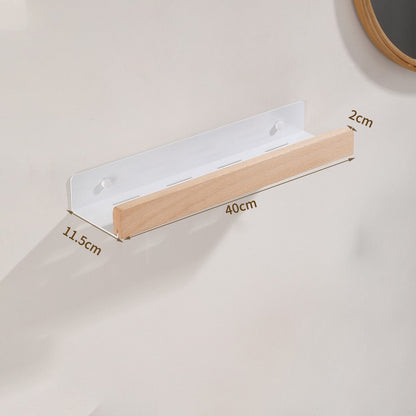 Woodify Wall Shelf – Stylish No-Drill Shower Caddy for Modern Bathrooms