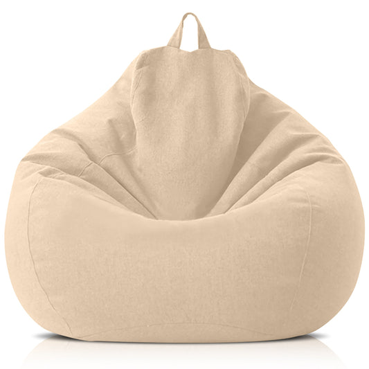 Luxury Linen Bean Bag with Filling – Ergonomic & Stylish Comfort Seating