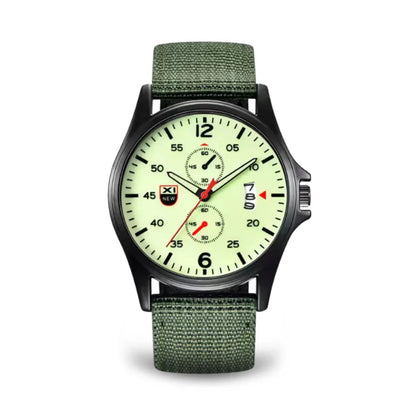 Military Quartz Watch – Lightweight Tactical Nylon Strap Watch for Men