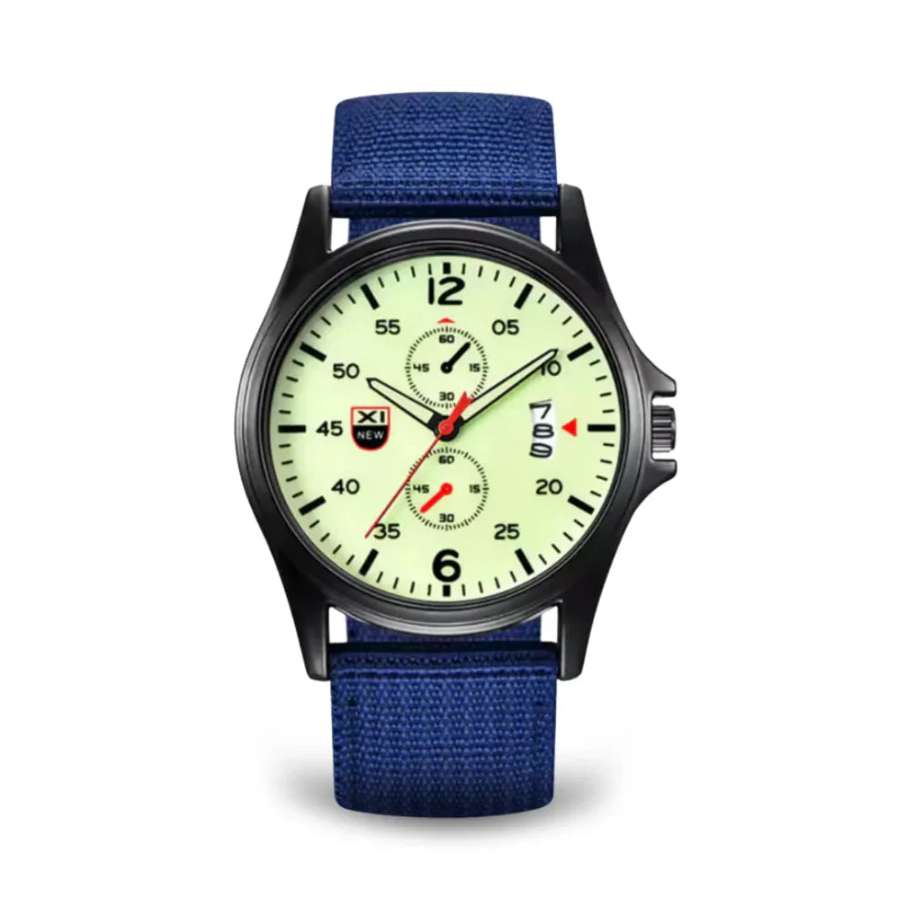Military Quartz Watch – Lightweight Tactical Nylon Strap Watch for Men