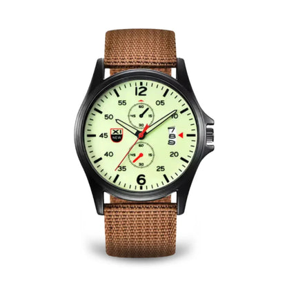 Military Quartz Watch – Lightweight Tactical Nylon Strap Watch for Men