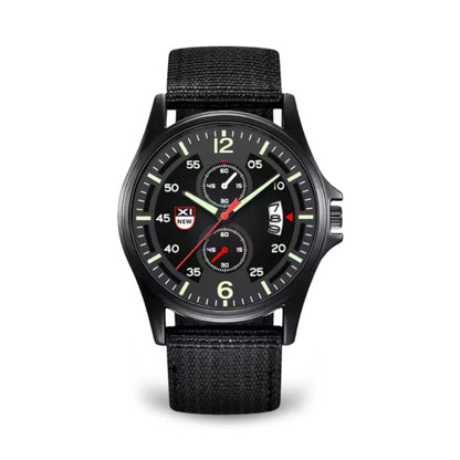 Military Quartz Watch – Lightweight Tactical Nylon Strap Watch for Men
