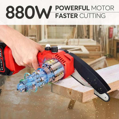 Mini Upgraded Cordless Chainsaw