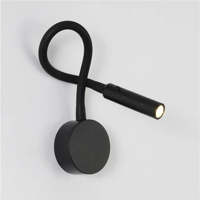 SleekGlow – Minimalist LED Reading Wall Lamp with Adjustable Arm