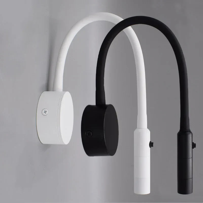 SleekGlow – Minimalist LED Reading Wall Lamp with Adjustable Arm