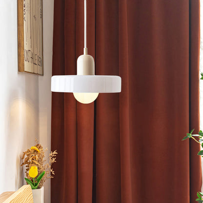 Coloured Glass Pendant Light – Elegant Bauhaus-Style Hanging Lamp for Living Room & Dining Area