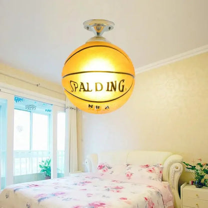 Football LED Ceiling Light – Colourful Dimmable Kids Room Light Fixture