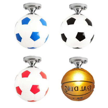 Football LED Ceiling Light – Colourful Dimmable Kids Room Light Fixture