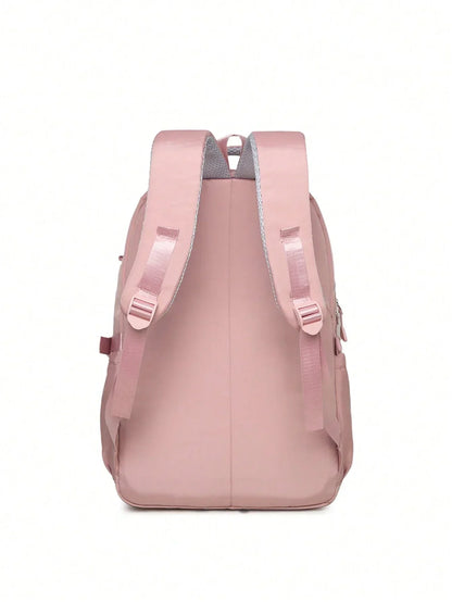 Waterproof Pink Girls Backpack with Laptop Compartment – Stylish & Practical School Bag