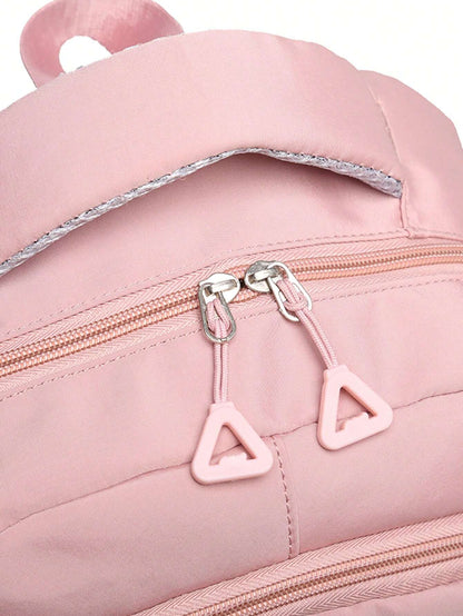 Waterproof Pink Girls Backpack with Laptop Compartment – Stylish & Practical School Bag