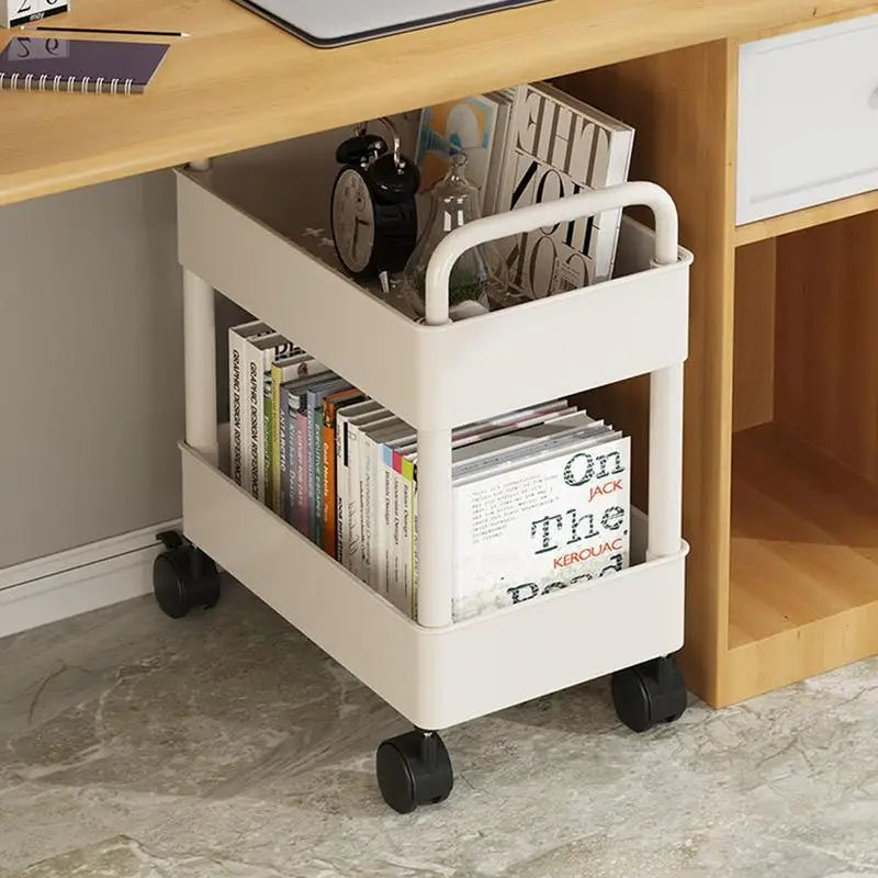 Dalton – Mobile Bookshelf Trolley with Wheels | Compact Book Storage & Organiser