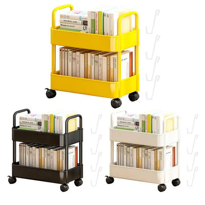 Dalton – Mobile Bookshelf Trolley with Wheels | Compact Book Storage & Organiser