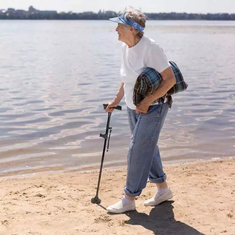 Multi-Functional Foldable LED Walking Cane