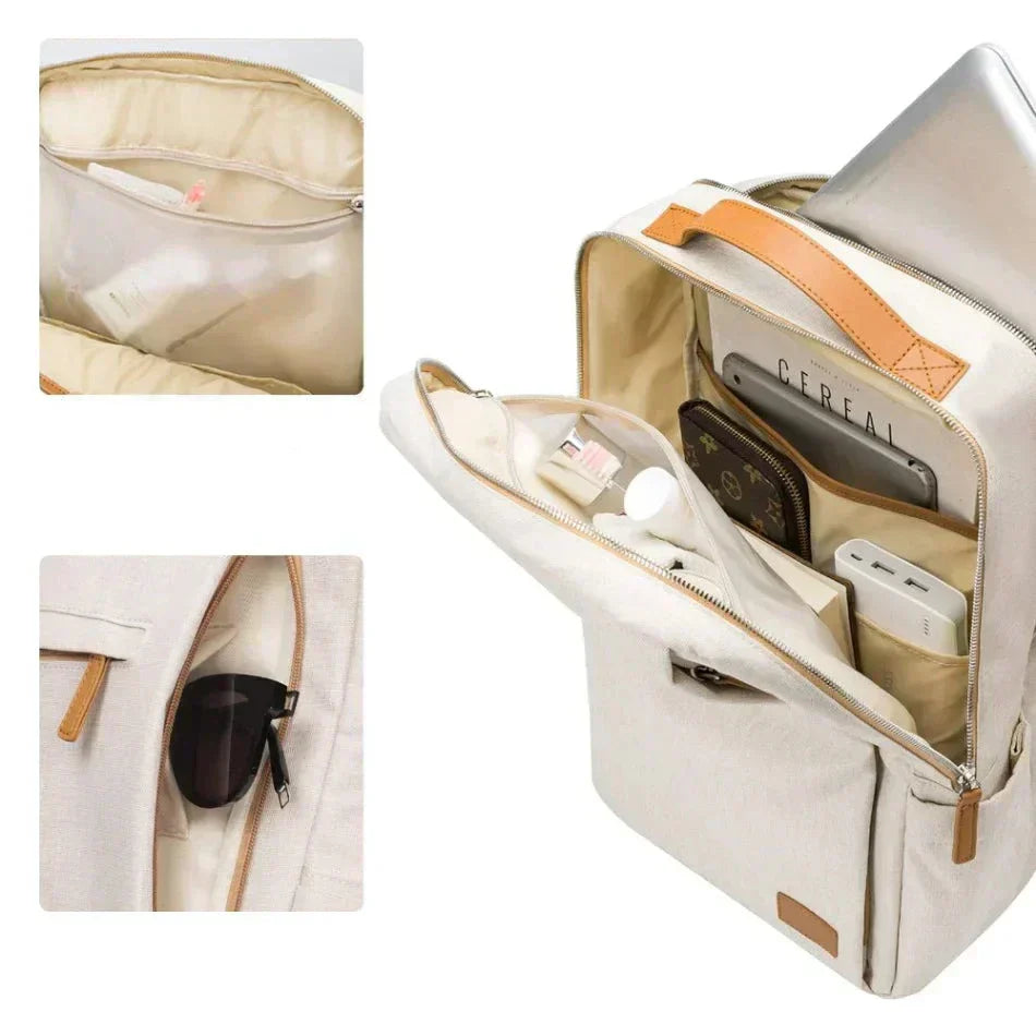 TechPort Laptop Backpack with USB Charging Port – Water-Resistant Design for 15.6-Inch Laptops