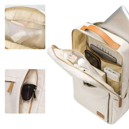 TechPort Laptop Backpack with USB Charging Port – Water-Resistant Design for 15.6-Inch Laptops