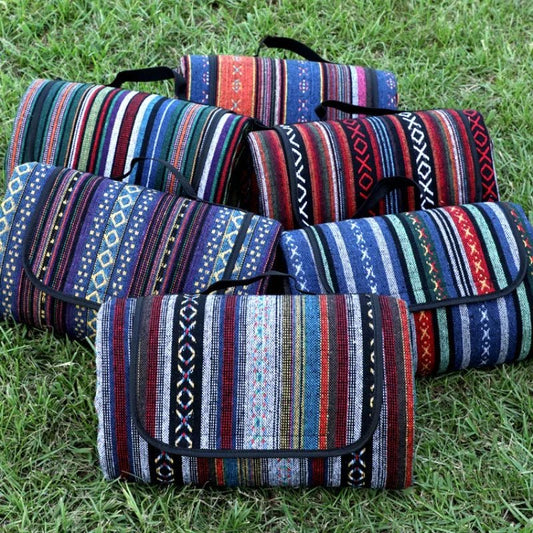 OutdoorBlanket | Waterproof Picnic Blanket with Ethnic Design for Camping & Trips