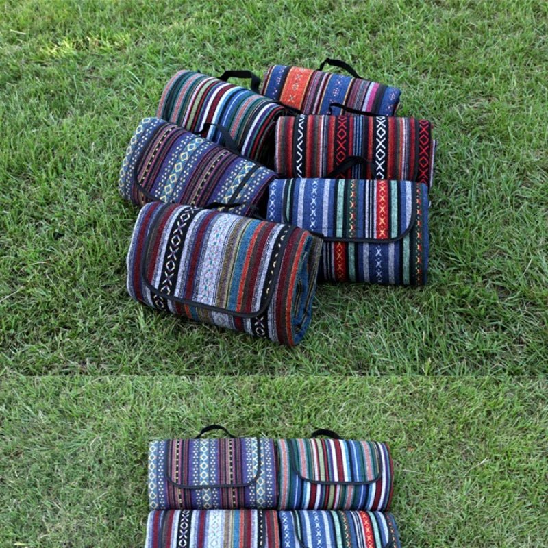 OutdoorBlanket | Waterproof Picnic Blanket with Ethnic Design for Camping & Trips