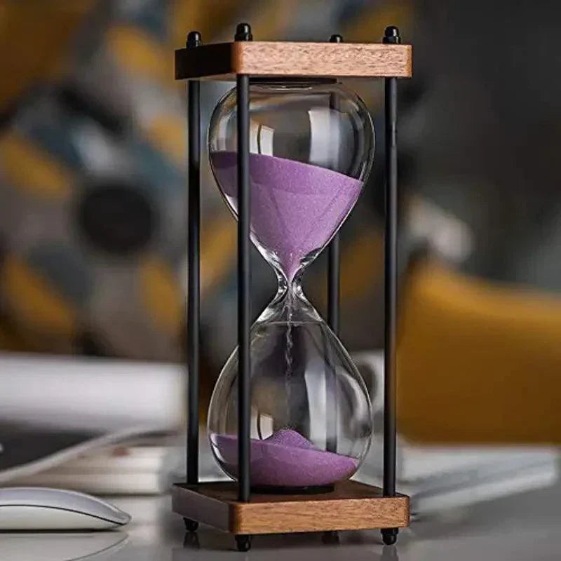 60-Minute Sand Timer – Elegant Hourglass for Time Management & Décor