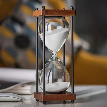 60-Minute Sand Timer – Elegant Hourglass for Time Management & Décor