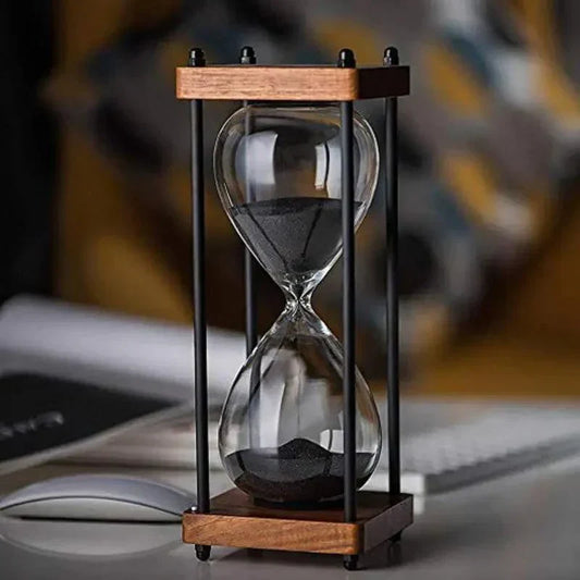 60-Minute Sand Timer – Elegant Hourglass for Time Management & Décor