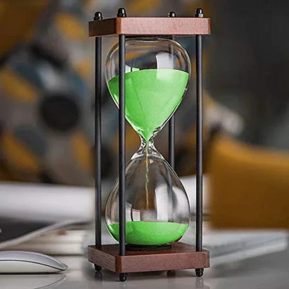 60-Minute Sand Timer – Elegant Hourglass for Time Management & Décor