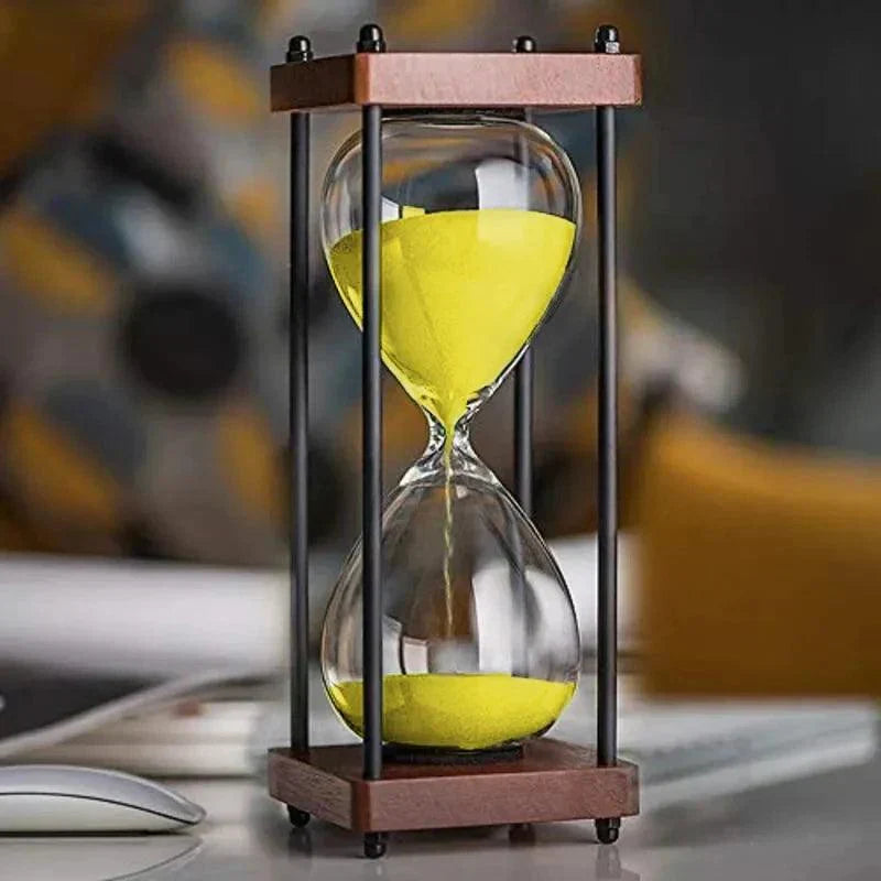 60-Minute Sand Timer – Elegant Hourglass for Time Management & Décor