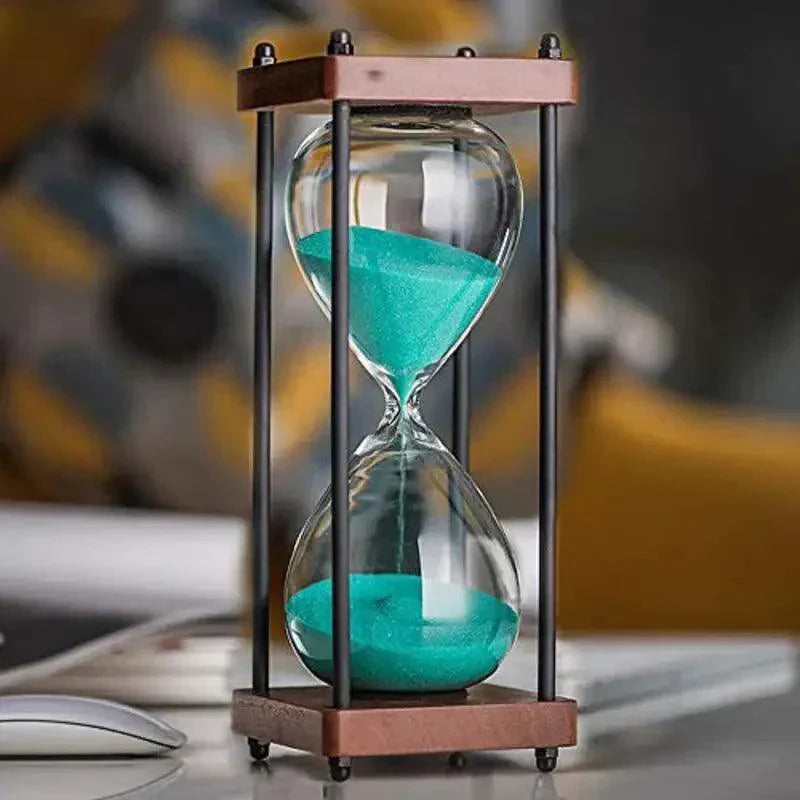 60-Minute Sand Timer – Elegant Hourglass for Time Management & Décor