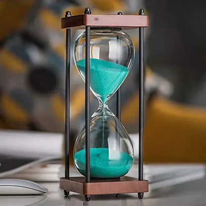 60-Minute Sand Timer – Elegant Hourglass for Time Management & Décor