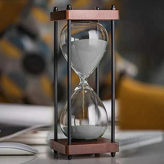 60-Minute Sand Timer – Elegant Hourglass for Time Management & Décor