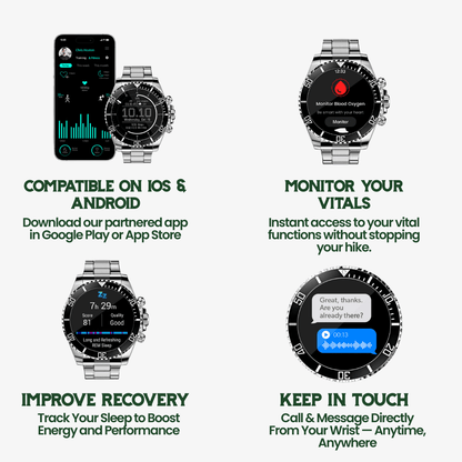 Nexos Pro – Tactical Smartwatch with GPS, Health Tracking & 21-Day Battery Life